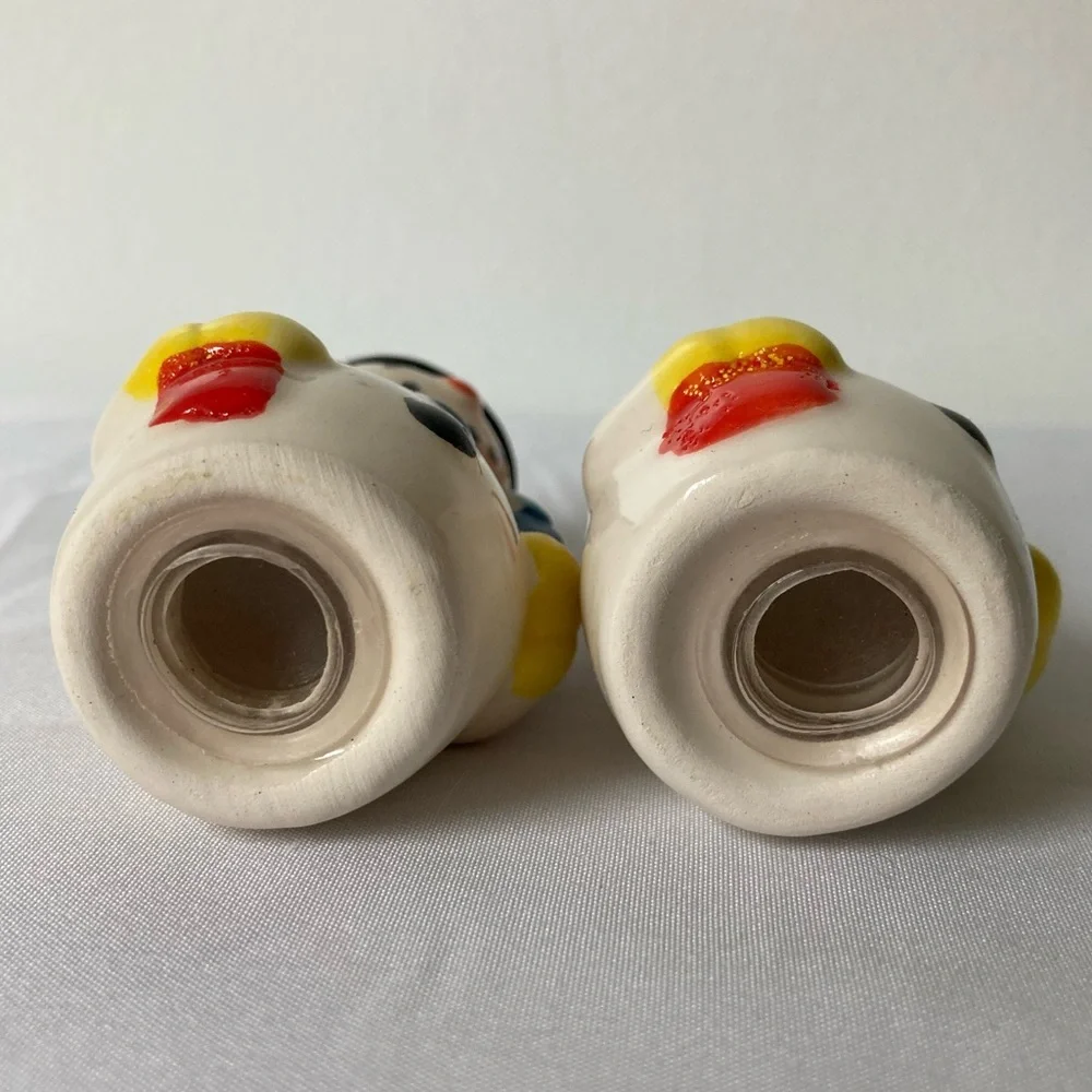 Christmas Salt & Pepper Set Snowmen‎ Snowman Porcelain Greenbrier Int 2.75